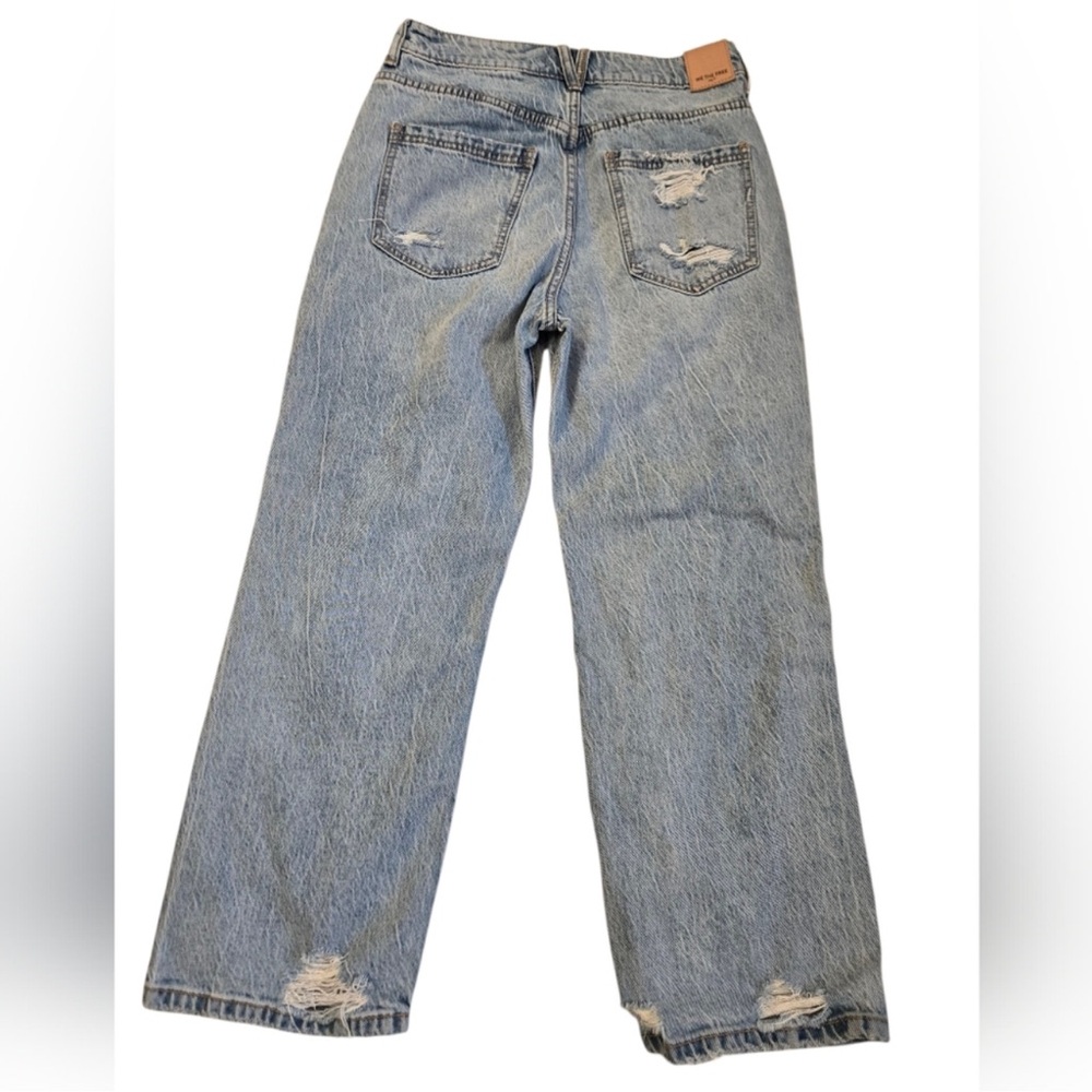 We The Free by Free People High-Rise 90s Boyfriend Distressed Jeans bdg.25 - Picture 4 of 13